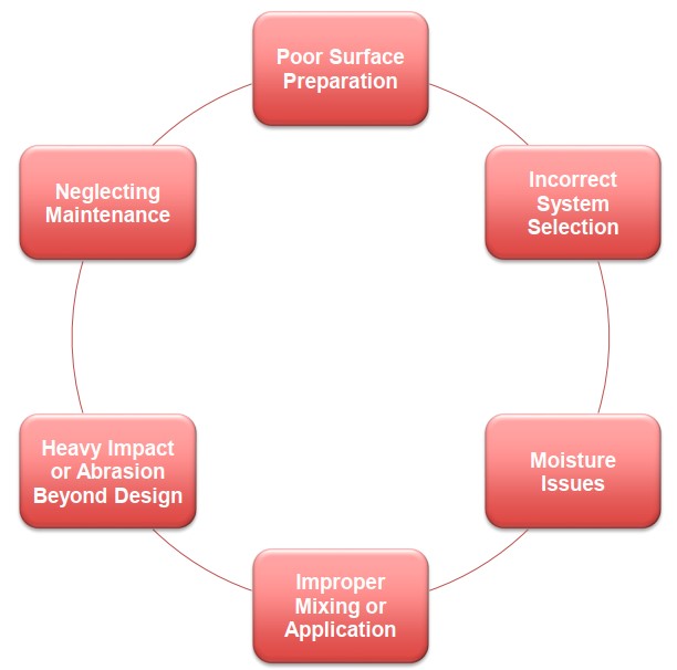 why epoxy flooring systems fail